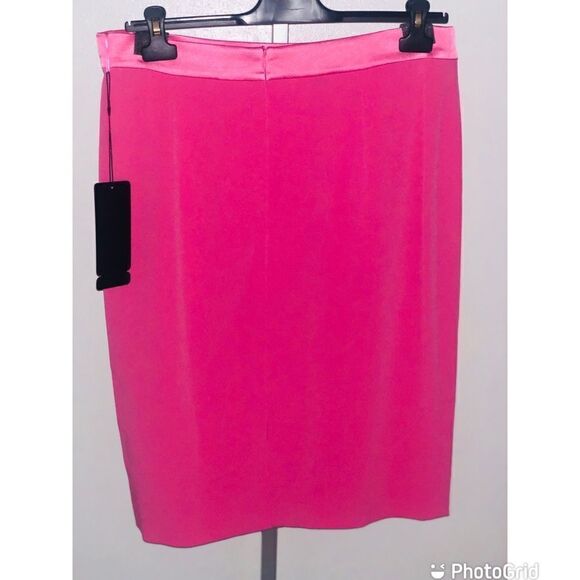 New Escada Bergrid Pink Pencil Skirt WMS SZ 44 - Picture 2 of 8